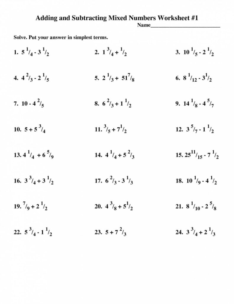 Adding Subtracting Multiplying And Dividing Fractions Db excel