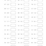 Addition And Subtract Practice Within 100 Worksheet