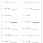 Addition And Subtraction Of Integers Word Problems Worksheets