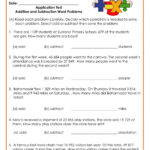 Addition And Subtraction Word Problems