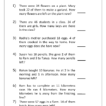 Addition And Subtraction Word Problems Worksheets For Kindergarten And