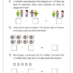 Addition And Subtraction Word Problems Worksheets For Kindergarten And