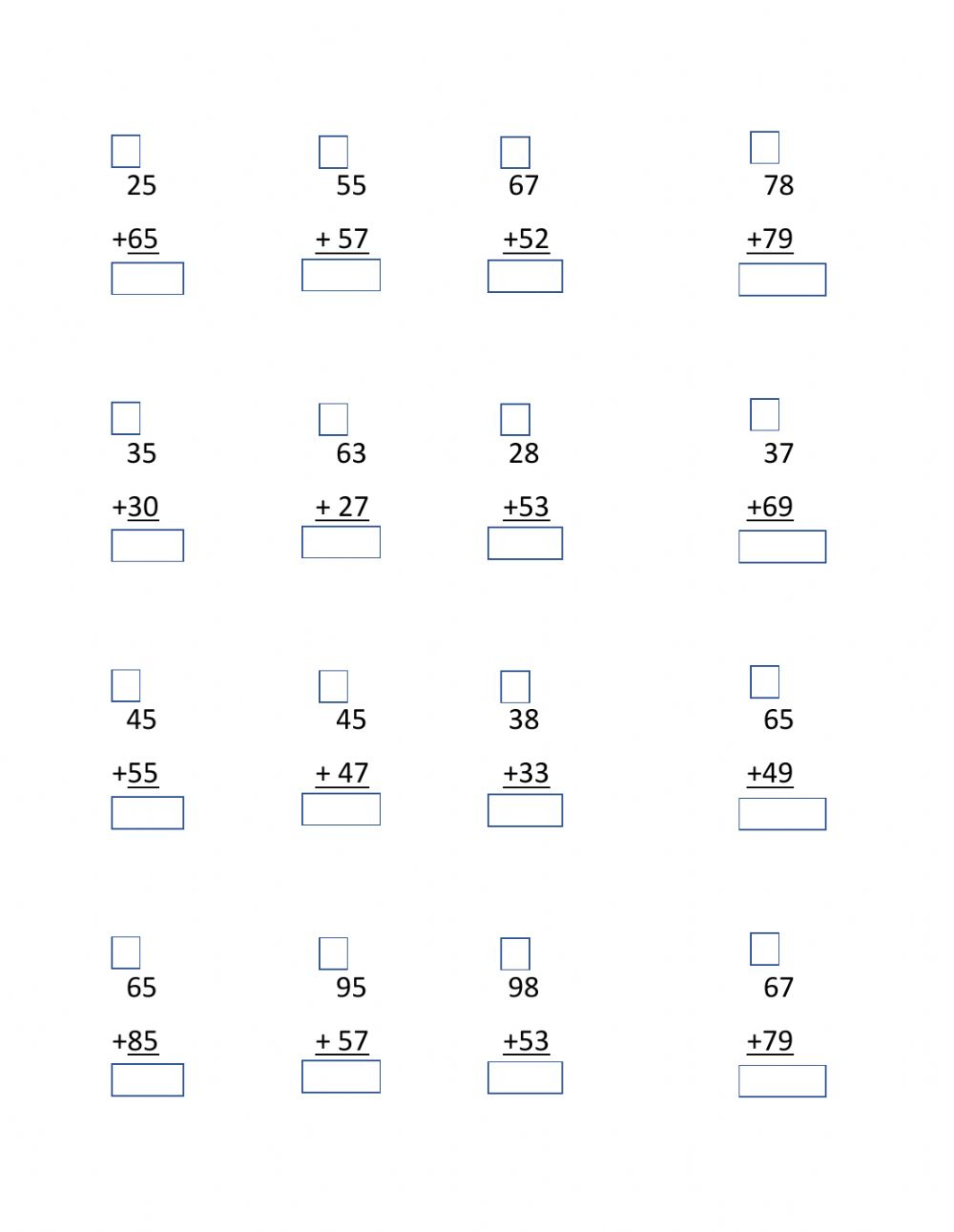 Addition And Subtraction Worksheet For Grade 2