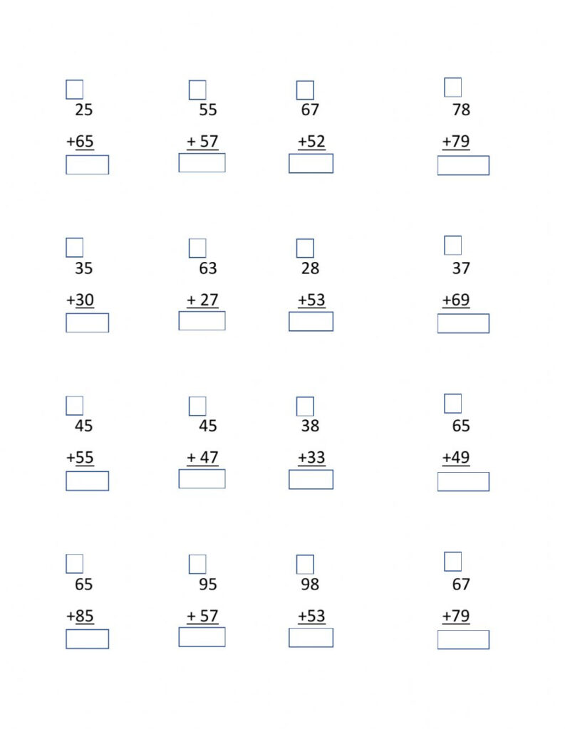 Addition And Subtraction Worksheet For Grade 2