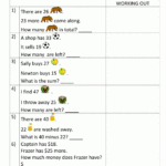 Addition Subtraction Word Problems 2nd Grade