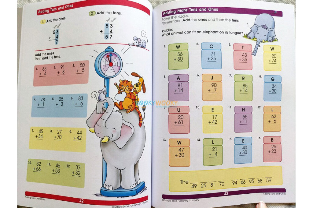 Addition Subtraction Workbook Activity Books For Kids Booky Wooky