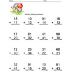 Addition Without Regrouping Exercise 2 Digit Addition Subtraction