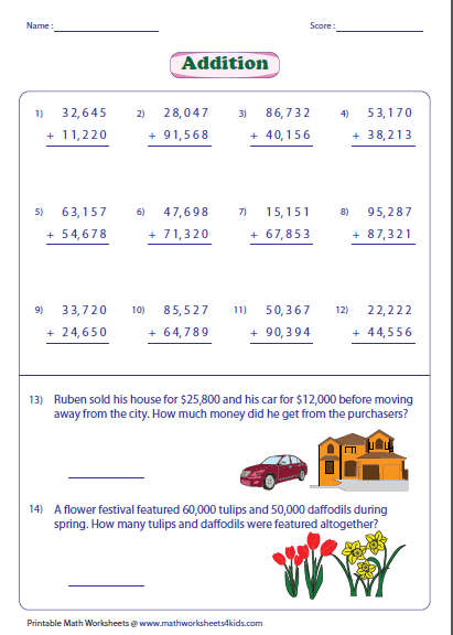 Class 5 Large Numbers Worksheets Grade 5 Math Worksheets Math Grade 5