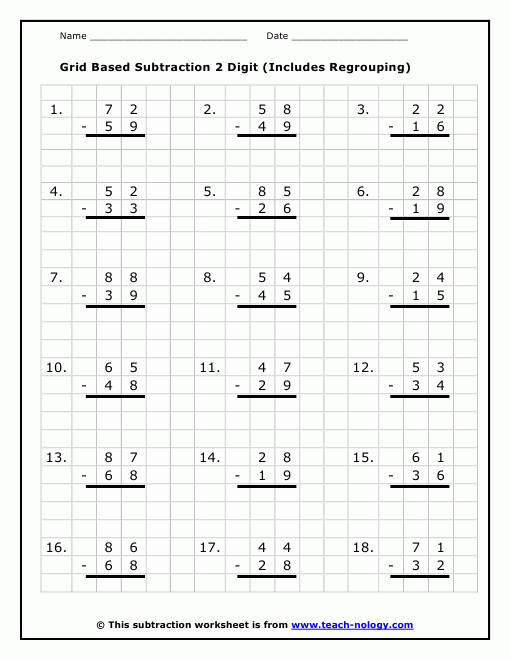 Click To Print Subtraction Math Addition Worksheets