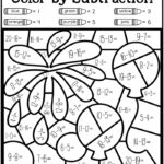 Color By Simple Subtraction Worksheets 99Worksheets