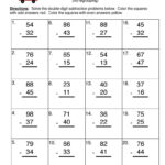 Double Digit Subtraction No Regroup Worksheet Have Fun Teaching