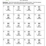 Double Digit Subtraction Regroup Worksheet 1