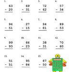 Double Digit Subtraction Worksheet Pack Have Fun Teaching