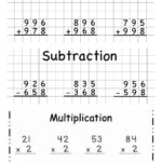 Ejercicio De Addition Subtraction And Multiplication