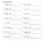 Ejercicio De Subtracting Mixed Numbers With Regrouping