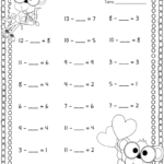 Fill In The Missing Number Subtraction Material Educacion