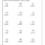 FREE 10 Sample Subtraction Across Zeros Worksheet In MS Word PDF