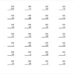 FREE 10 Sample Subtraction Across Zeros Worksheet In MS Word PDF