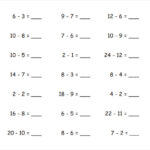 FREE 6 Sample Horizontal Subtraction Facts Worksheet Templates In PDF