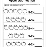 Free Apple Subtraction Worksheet Kindermomma