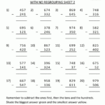 Free Printable 3 Digit Subtraction With Regrouping Worksheets Free