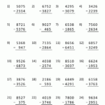 Free Printable 4 Digit Subtraction Worksheets With Regrouping Olivia Rodriguez s Preposition