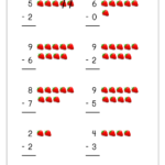Free Printable Number Subtraction 1 10 Worksheets For Grade 1 And