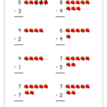 Free Printable Number Subtraction 1 10 Worksheets For Grade 1 And