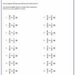 Free Subtracting Fractions With Options To Choose Like Or Unlike