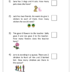 Grade 1 Word Problems Addition And Subtraction Mixed Addition And