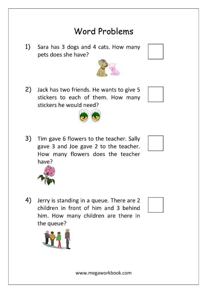 Grade 1 Word Problems Addition And Subtraction Mixed Addition And 