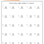 Grade 4 Math Worksheet Subtraction Part 5 Education PH