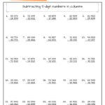 Grade 4 Math Worksheet Subtraction Part 5 Education PH