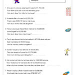 Grade 5 Math Worksheet Addition Adding Six Large Numbers K5 Learning