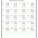 Grade 5 Math Worksheets Subtraction Worksheets Grade 5 Math