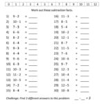 Grade One Math Worksheets Subtraction Subtraction Worksheets Fun