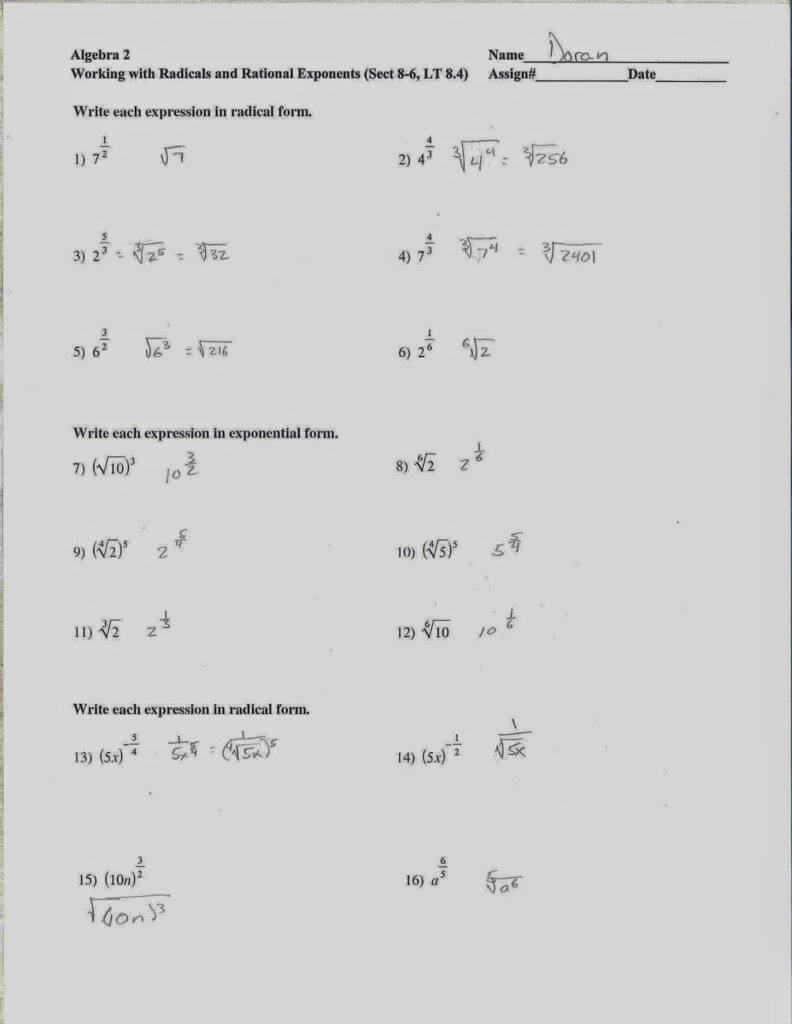 Homework Help Simplifying Radicals