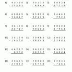 How To Do Minus Chimney Sums Louis Lyon s Subtraction Worksheets