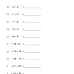 How To Subtract Positives From Negatives Using A Number Line Maths