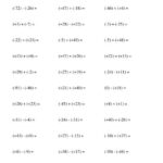 Integer Addition And Subtraction With Parentheses Around All Integers