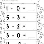 Kindergarten Subtraction Freebie Kindermommacom Kindergarten Math