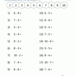 Kindergarten Subtraction Worksheets And Activities Addition And