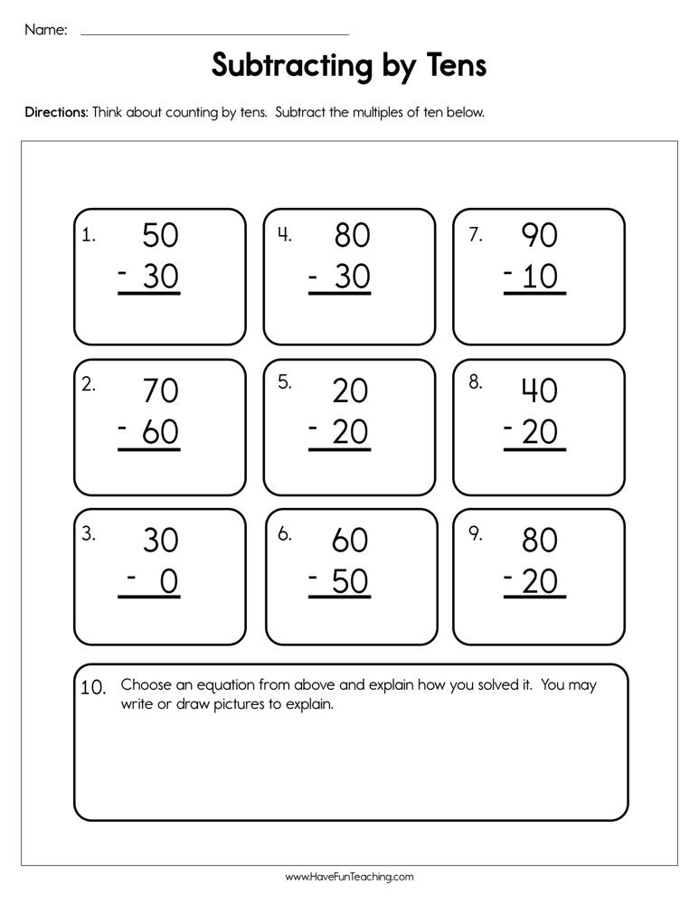 Making 10 Strategy Worksheet