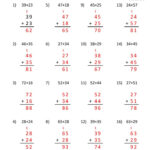 Math Addition Worksheets 1st Grade 2 Digit Addition Within 100