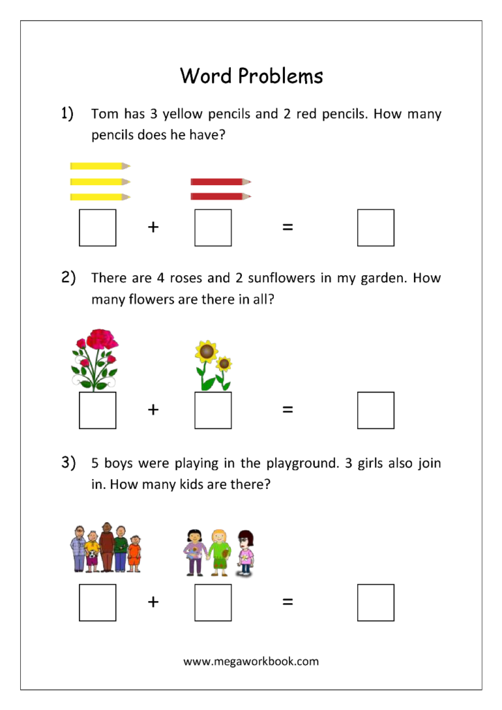 Math Worksheet Word Problems Addition Story Sums Word Problem 