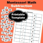 Montessori Math Subtraction Facts Presentation And Printable Math