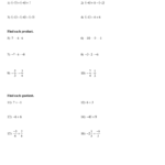 Multiplying Rational Numbers Worksheet