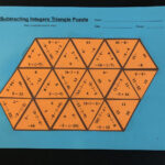 My Math Resources Subtracting Integers Puzzle Subtraction Middle