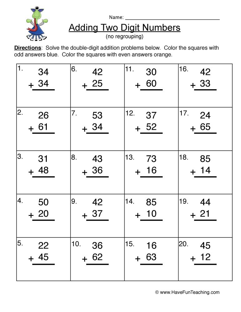 Pin By Kevin Joyce On First Grade Double Digit Addition Subtraction