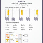Practice 1 To 9 With Abacus And Do The Following Activity 01 Pre K
